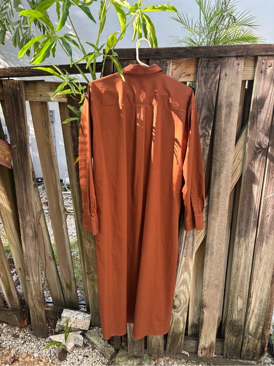Ann Taylor Dresses & Skirts - Rust Brown Button-Up Shirt Dress